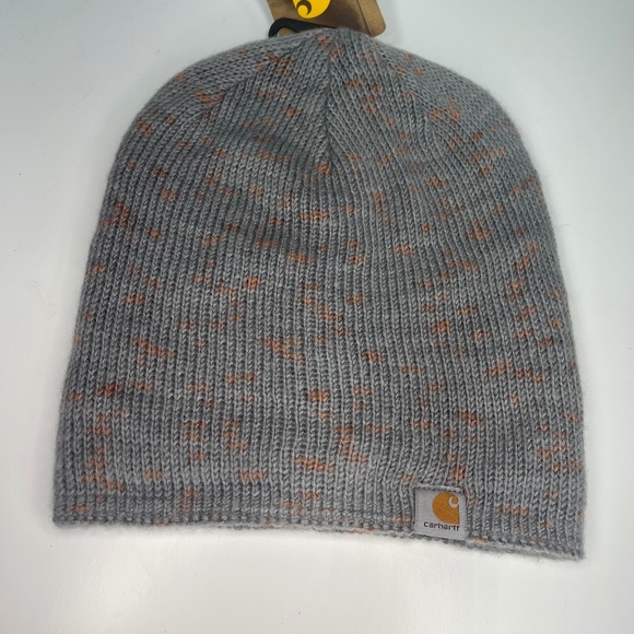 Women’s Gray Ribbed Knit Carhartt Beanie NWT - Picture 1 of 4